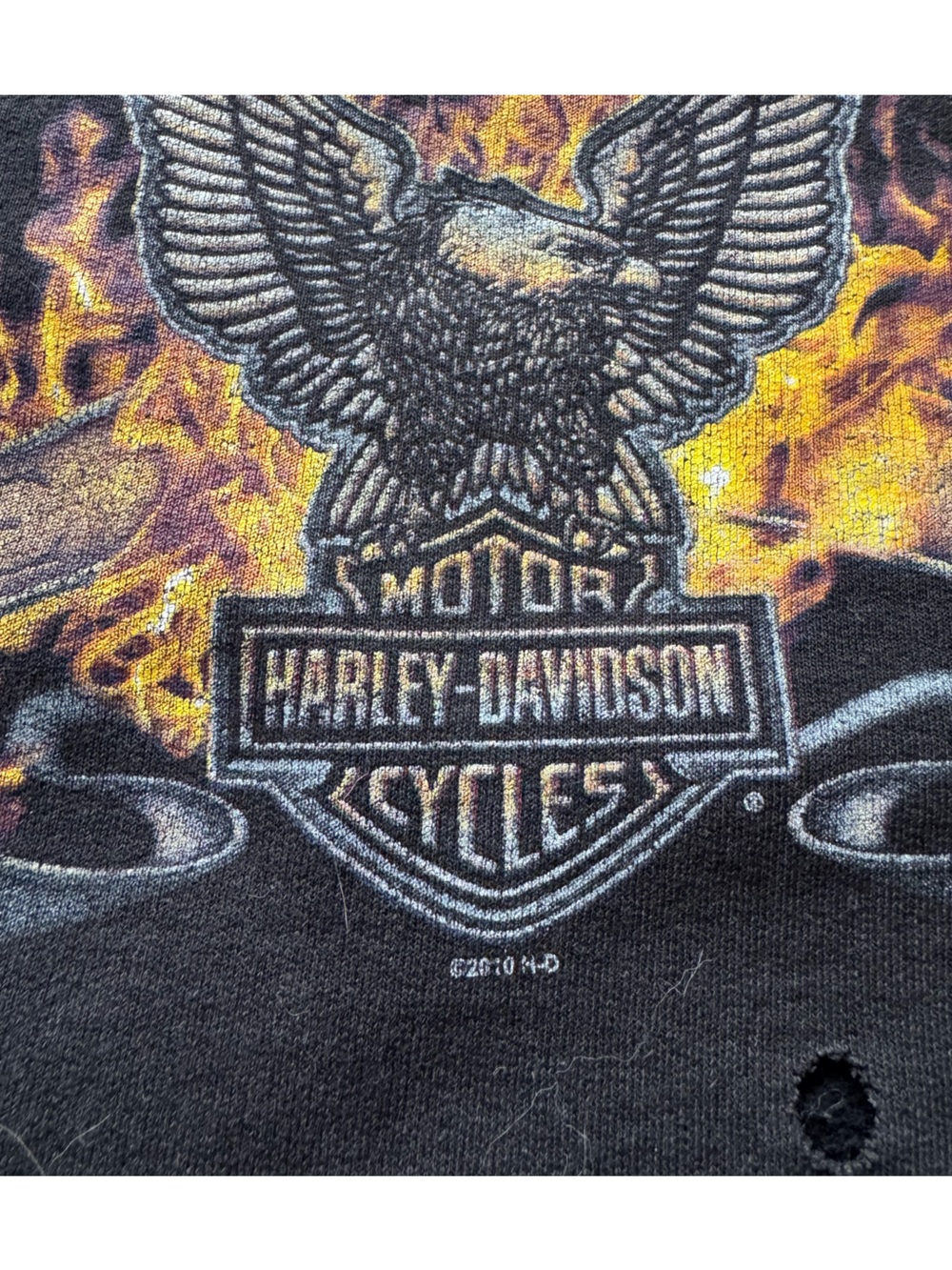 Harley-Davidson crew neck L Y2K - Picture 3 of 9